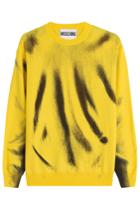 Moschino Moschino Printed Virgin Wool Sweatshirt - Yellow