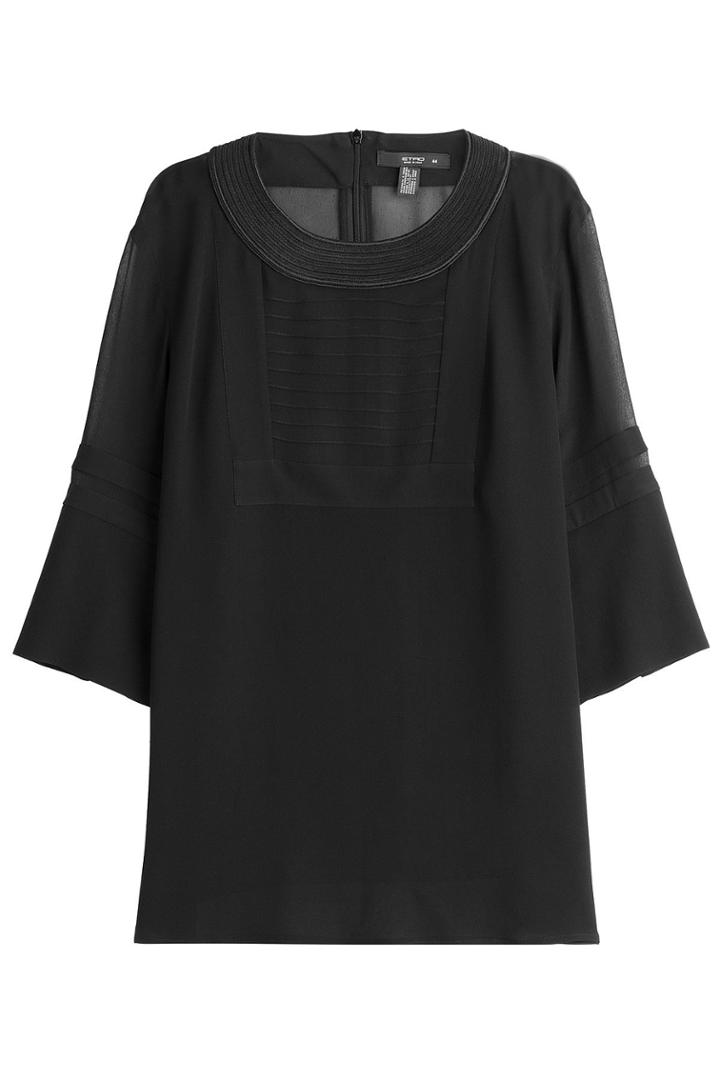 Etro Etro Silk Blouse With Sheer Inserts