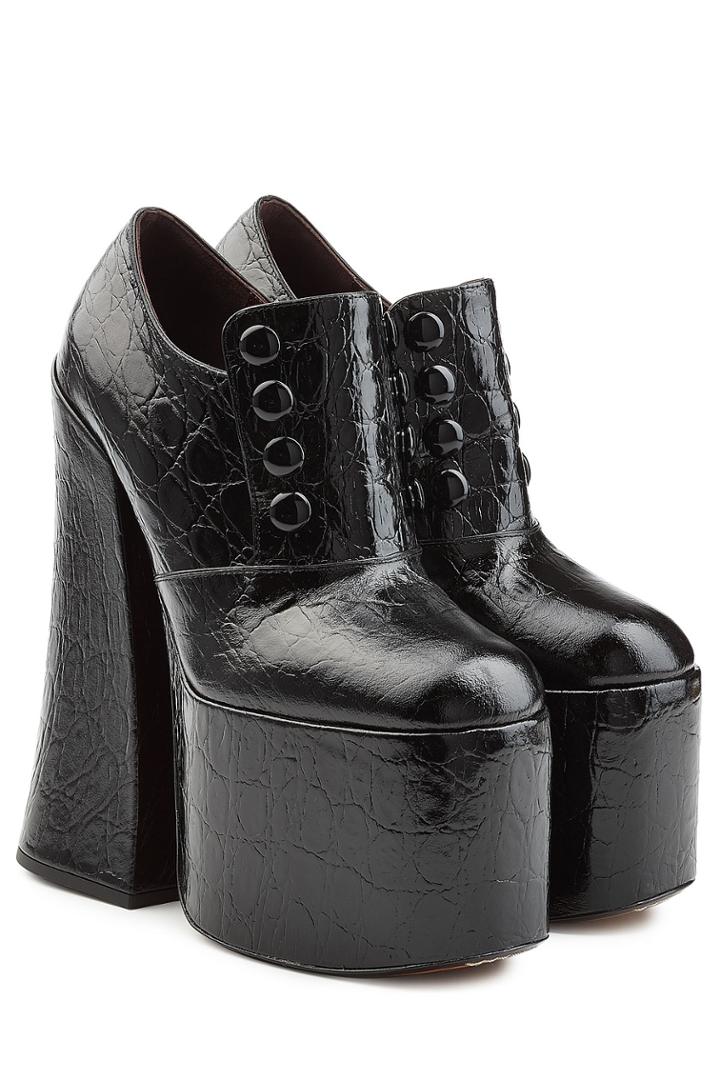 Marc Jacobs Marc Jacobs Leather Platforms - Black