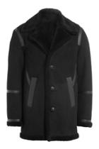Neil Barrett Neil Barrett Sheepskin Coat With Leather - Black