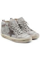 Golden Goose Deluxe Brand Golden Goose Deluxe Brand Mid Star Leather And Suede Sneakers