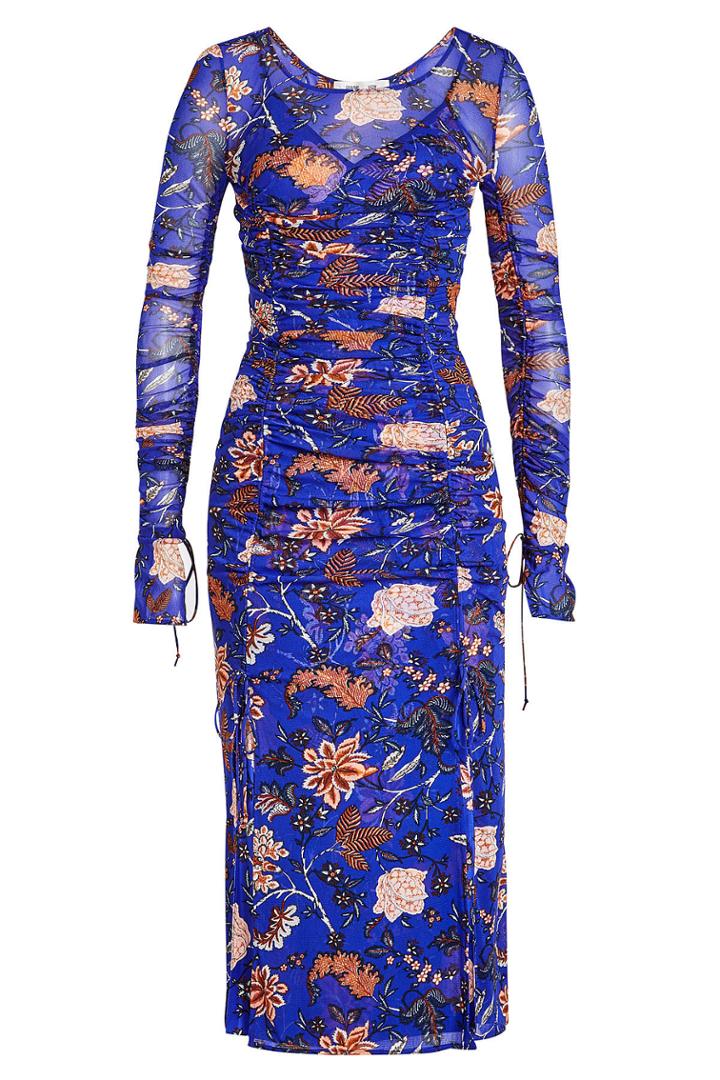 Diane Von Furstenberg Diane Von Furstenberg Sheer Printed Dress