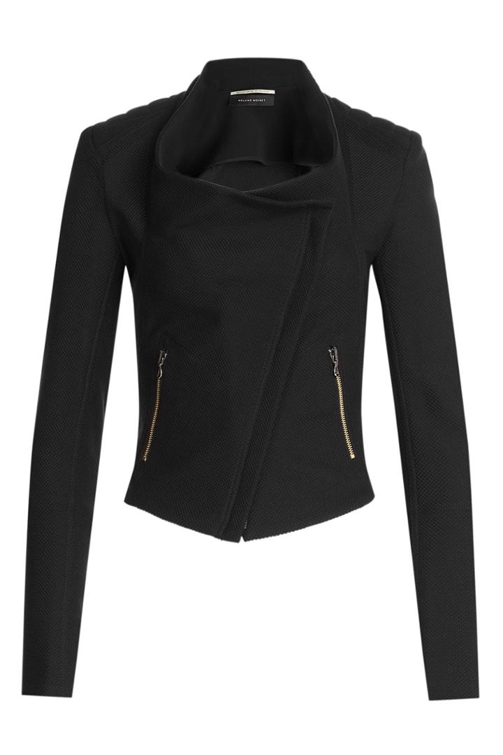 Roland Mouret Roland Mouret Funnel Neck Blazer - Black
