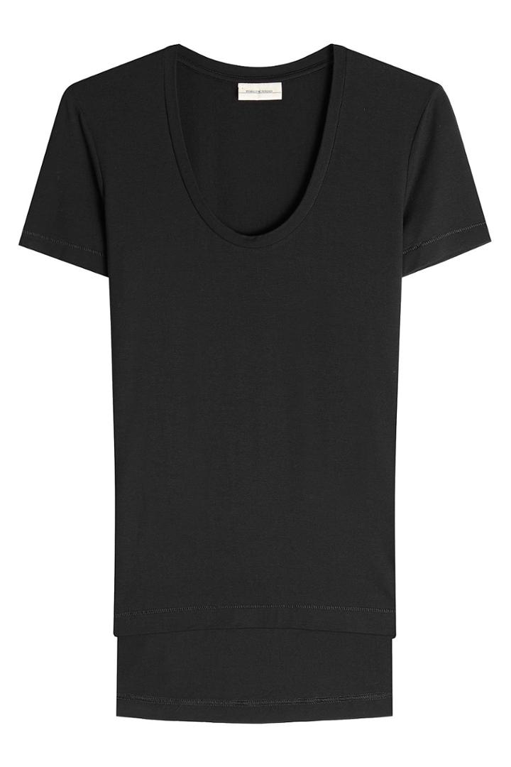 By Malene Birger By Malene Birger Long T-shirt With Tail - Black