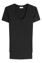 By Malene Birger By Malene Birger Long T-shirt With Tail - Black