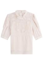 See By Chloé See By Chloé Short Sleeved Top With Embroidery - Grey