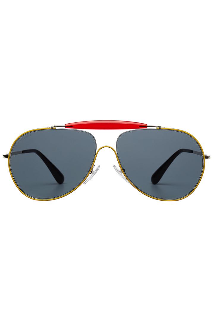 Prada Prada Metal Aviator Sunglasses - Black