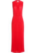 Sonia Rykiel Sonia Rykiel Ribbed Maxi Dress With Wool - Red