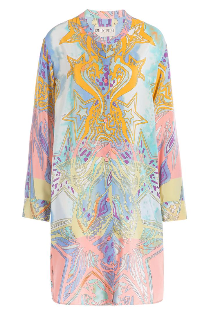 Emilio Pucci Emilio Pucci Printed Silk Tunic - Multicolor