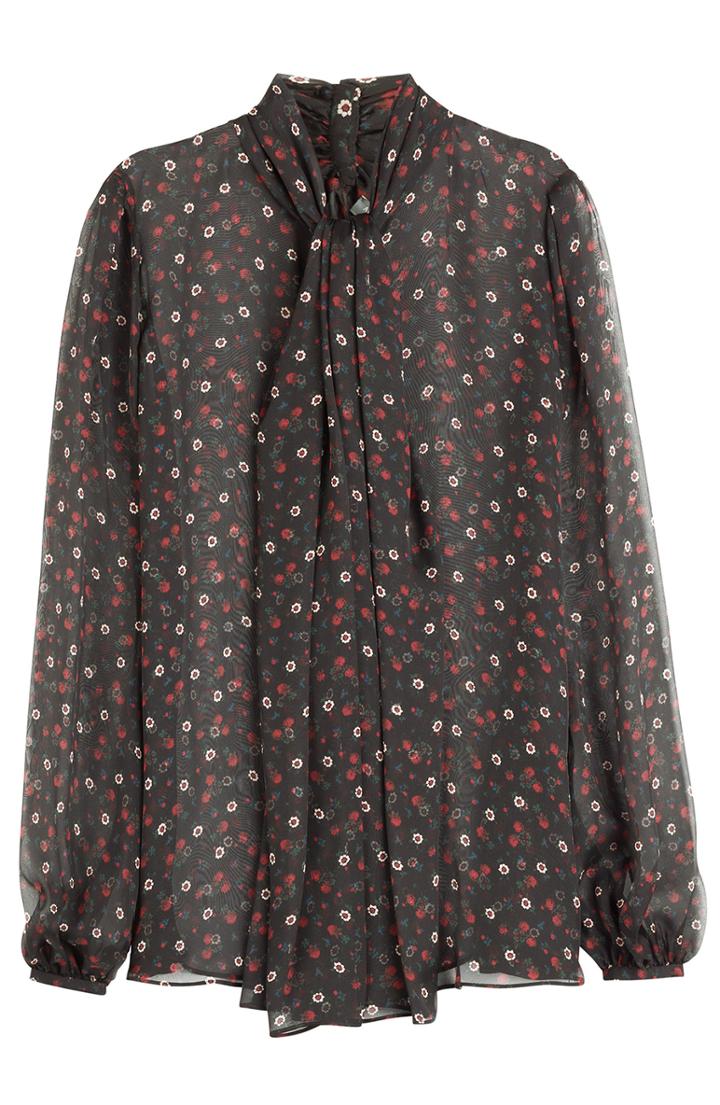 Alexander Mcqueen Silk Blouse With Pussy Bow