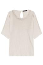 Steffen Schraut Steffen Schraut Embellished Linen Top - Beige