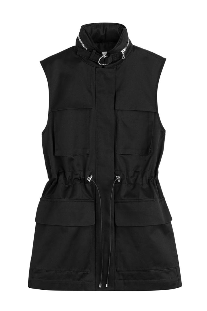Victoria Beckham Denim Victoria Beckham Denim Cotton Gabardine Vest - Black