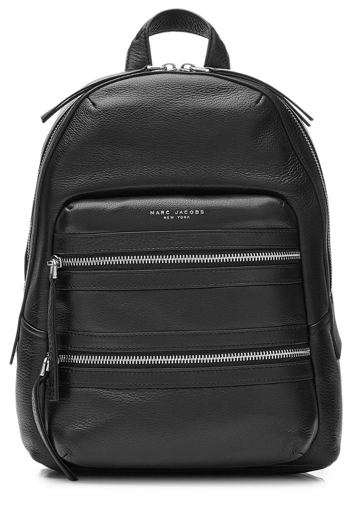 Marc Jacobs Marc Jacobs Leather Biker Backpack - Black