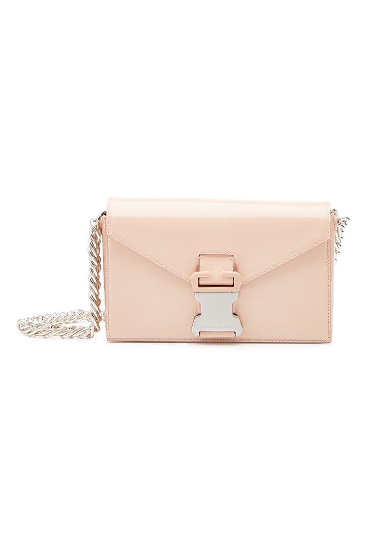 Christopher Kane Christopher Kane Classic Sb Patent Leather Shoulder Bag With Chain