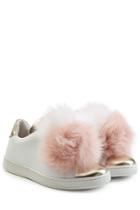 Joshua Sanders Joshua Sanders Leather Sneakers With Fox Fur