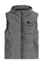 Michael Kors Michael Kors Down Vest With Hood - Grey