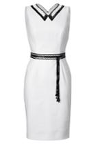 L'wren Scott L'wren Scott Sheath With Beaded Collar And Belt - None