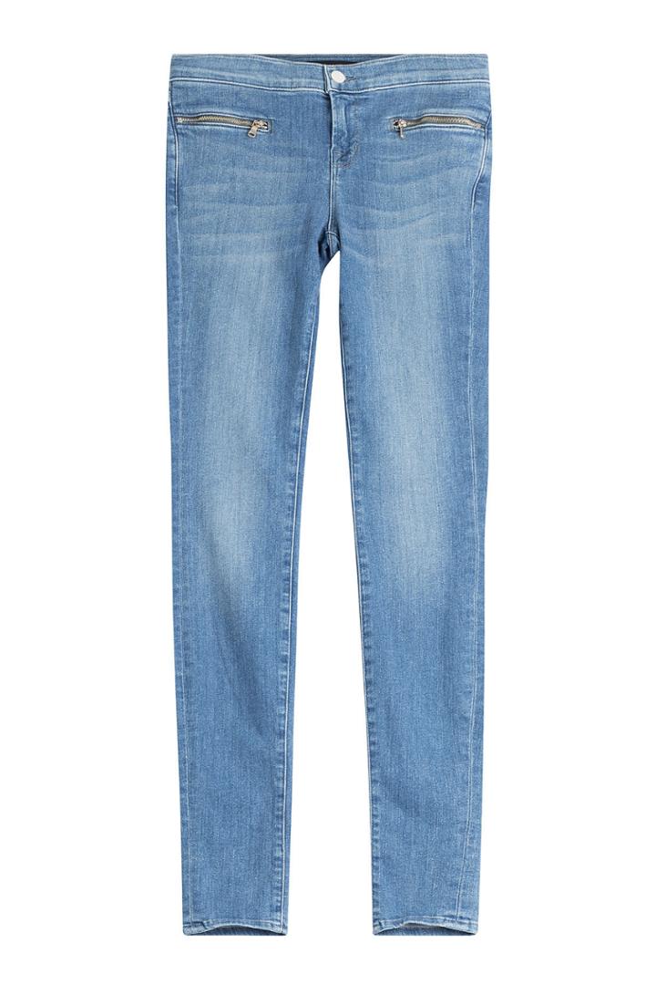 J Brand J Brand Emma Skinny Jeans With Zippers - None