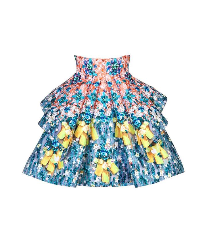 Mary Katrantzou Printed Flared Skirt