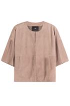 Steffen Schraut Steffen Schraut Suede Short Sleeve Jacket - Beige