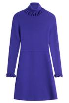 Victoria, Victoria Beckham Victoria, Victoria Beckham Multiloop Roll Neck Dress - Purple