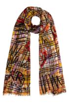 Burberry Burberry Vintage Check Printed Scarf In Wool And Silk