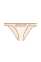 She Made Me She Made Me Crochet Bikini Bottoms With Shells - White