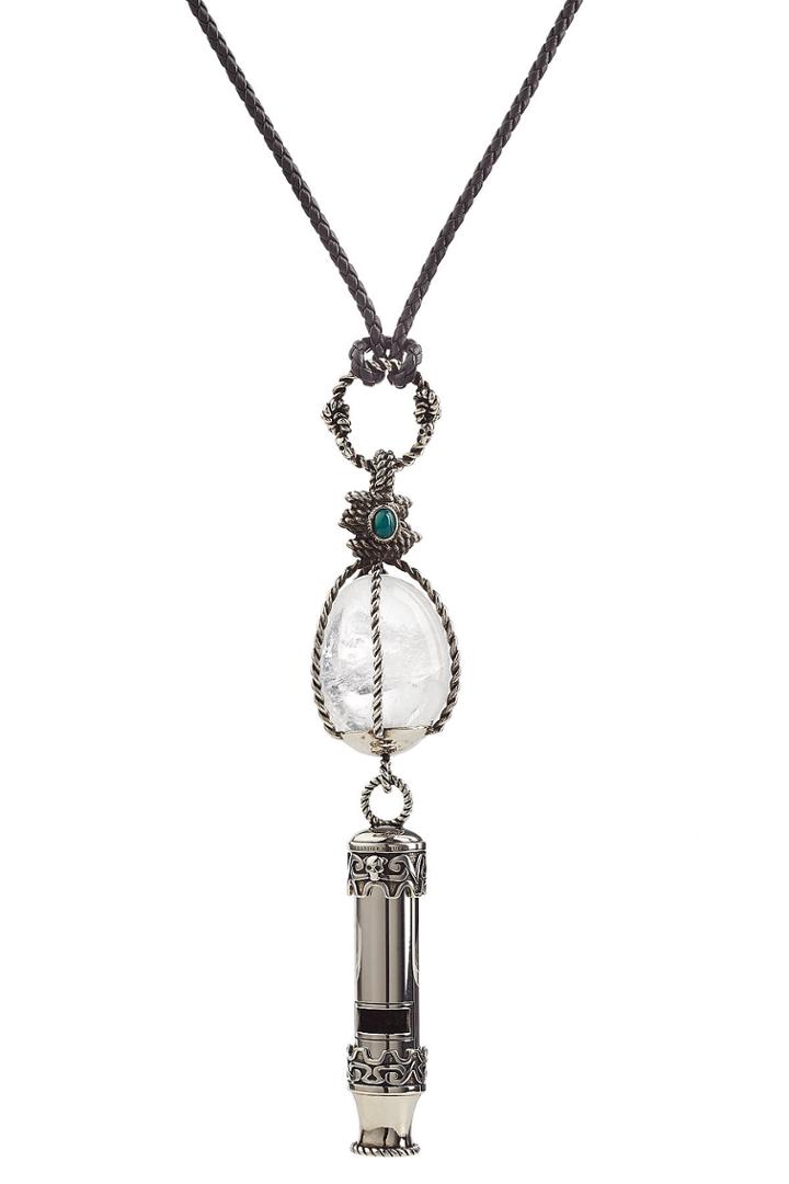 Alexander Mcqueen Alexander Mcqueen Whistle And Stone Necklace