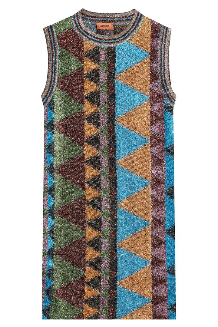 Missoni Missoni Sleeveless Knit Dress With Metallic Thread