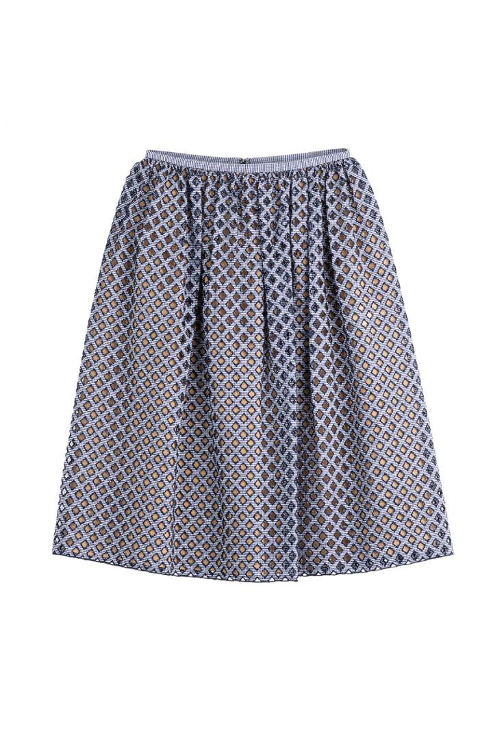 Michael Kors Michael Kors Diamond Flared Skirt - Blue