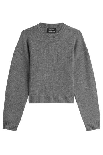 Anthony Vaccarello Anthony Vaccarello Wool Pullover - Grey
