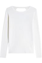 Diane Von Furstenberg Diane Von Furstenberg Merino Wool Pullover With Silk - White