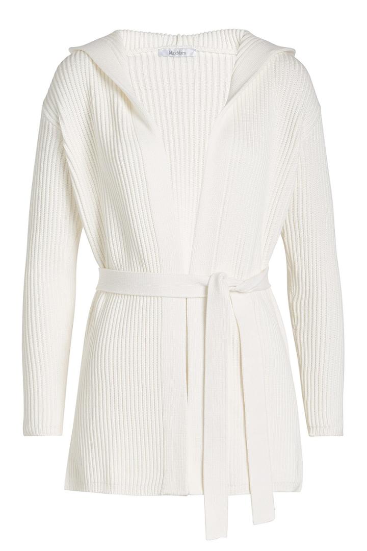 Max Mara Max Mara Belted Cardigan With Cotton