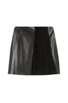Mugler Mugler Mini Skirt With Leather