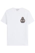 Alexander Mcqueen Alexander Mcqueen Cotton T-shirt With Embellished Motif - White