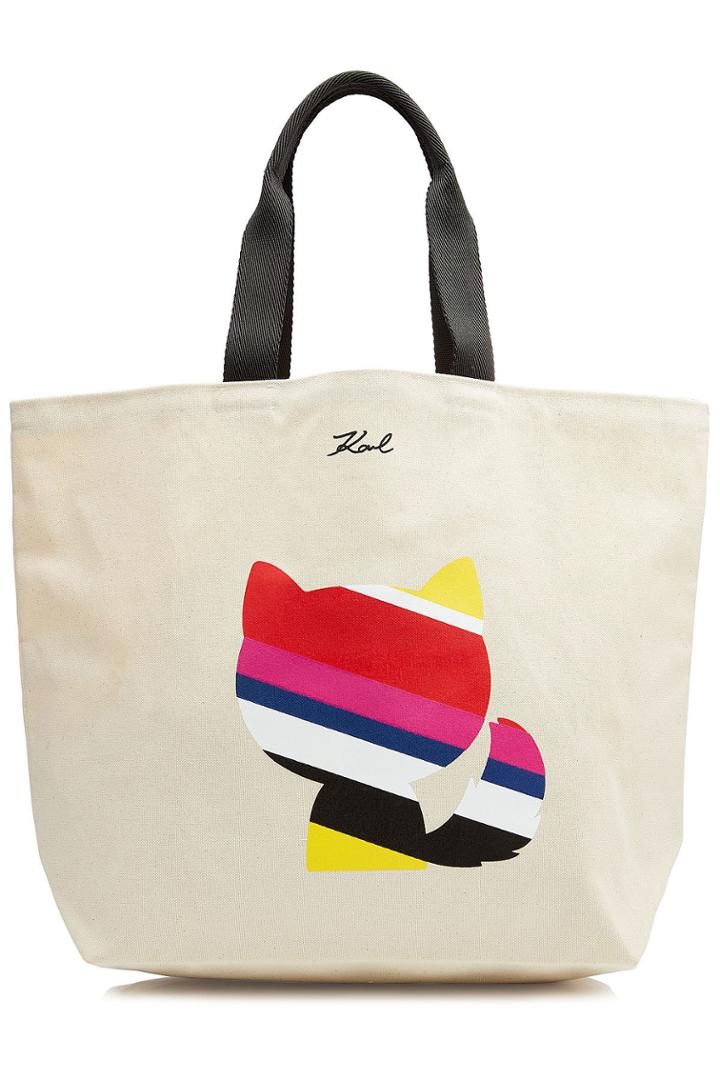 Karl Lagerfeld Karl Lagerfeld K/stripes Canvas Shopper