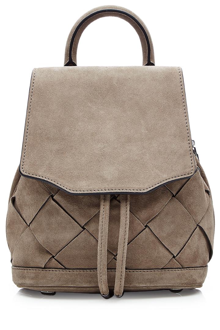 Rag & Bone Rag & Bone Small Suede Backpack - Grey