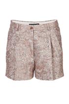 Rochas Rochas Metallic Jacquard Shorts - Silver