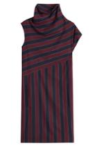 Carven Carven Striped Dress With Wool
