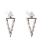 Ileana Makri 18kt White Gold Bermuda Triangle Earrings With Diamonds