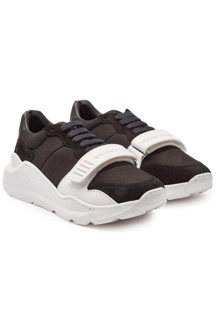 Burberry Burberry Regis Sneakers With Leather