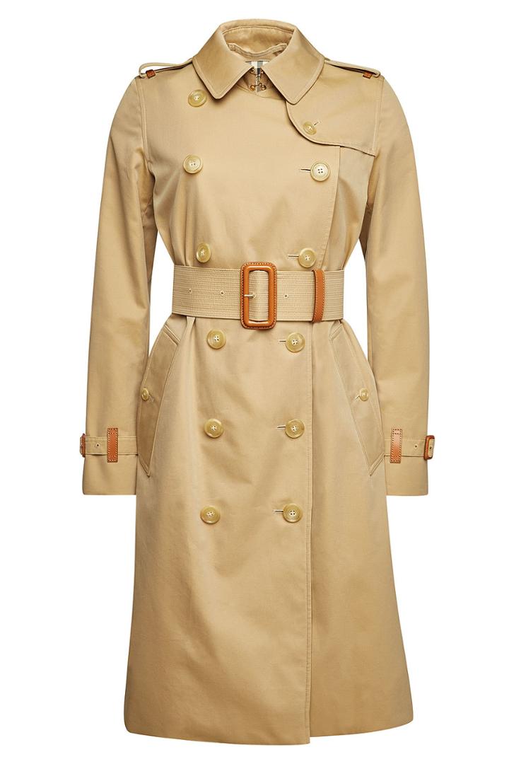 Burberry Burberry Clevelodelt Cotton Trench Coat