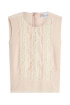 R.e.d Valentino R.e.d Valentino Ruffled Silk Top