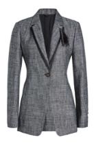 Brunello Cucinelli Brunello Cucinelli Tweed Blazer With Silk, Linen And Feathers