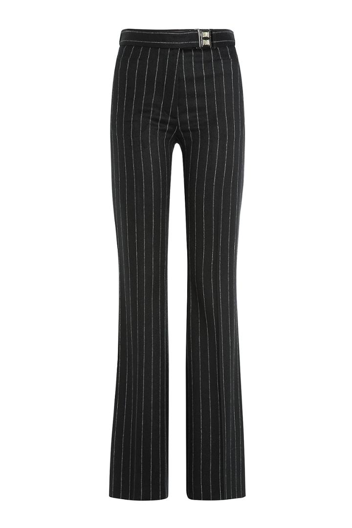 Maison Margiela Maison Margiela Pinstriped Virgin Wool Pants - Multicolored