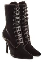 Alberta Ferretti Alberta Ferretti Velvet Ankle Boots