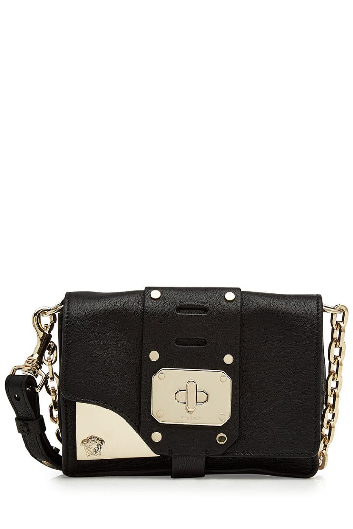 Versace Versace Leather Shoulder Bag