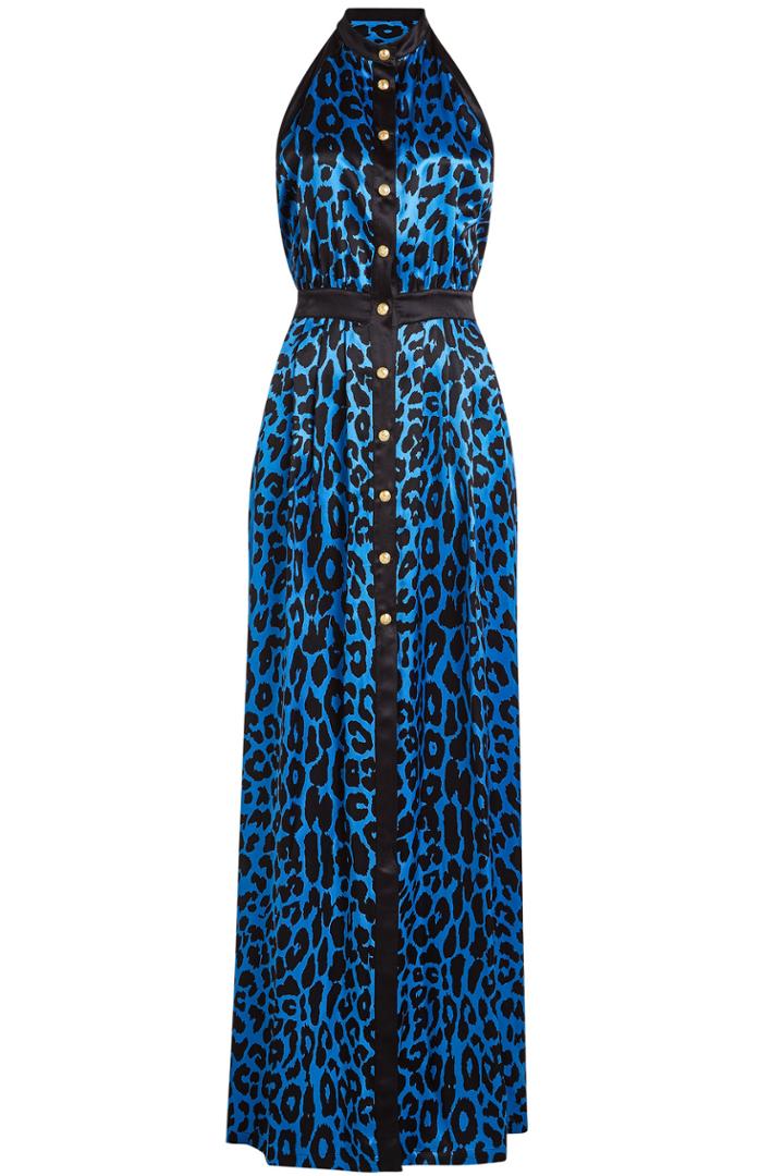 Balmain Balmain Printed Silk Gown