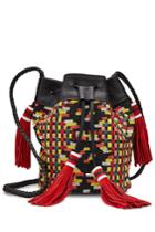 Antik Batik Antik Batik Embellished Shoulder Bag With Leather - Multicolored