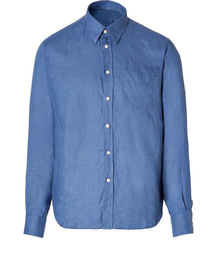 Vilebrequin Linen Shirt In Denim
